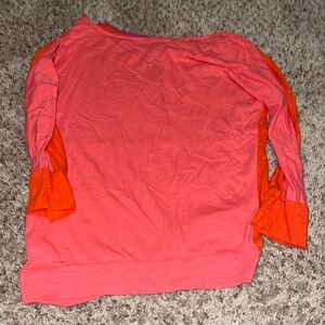 Pink and red color block shirt size XS